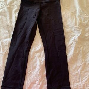 Lululemon Cropped Black Leggings Size 2